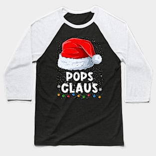 Pops Claus Christmas Santa Family Matching Pajama Baseball T-Shirt